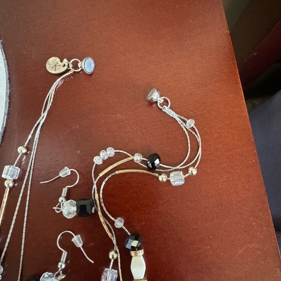 Beaded Necklace and Earrings. - Picture 2 of 2